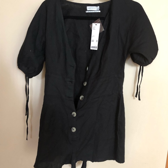 UO Lily linen button front romper - NWT - Picture 3 of 6